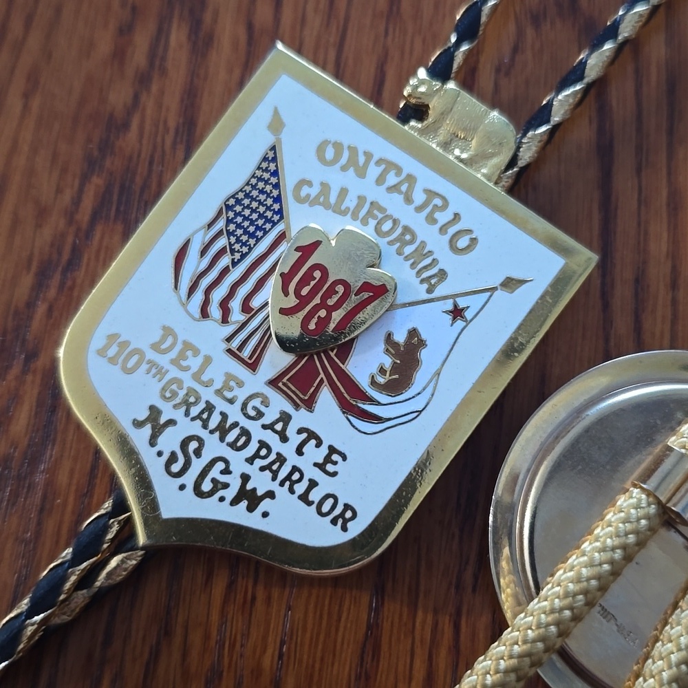Vintage NSGW Native Sons of the Golden West - Ontario California Bolo Ties